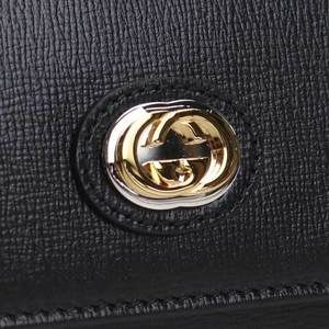 Gucci Coin Purse Black Leather Marina